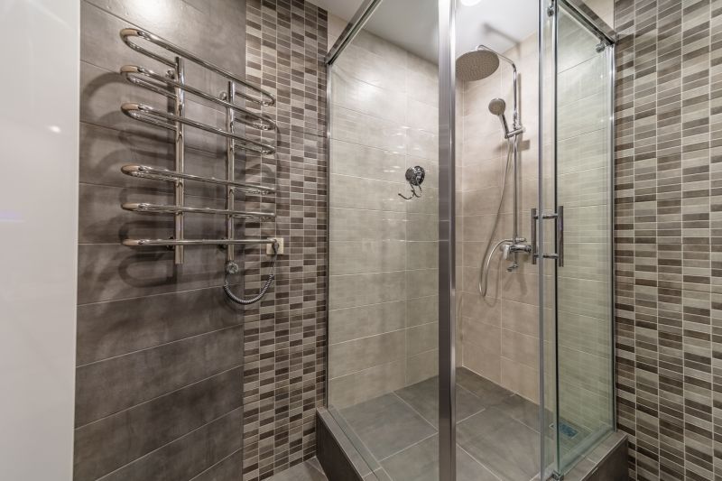 Contemporary Shower with Glass Walls